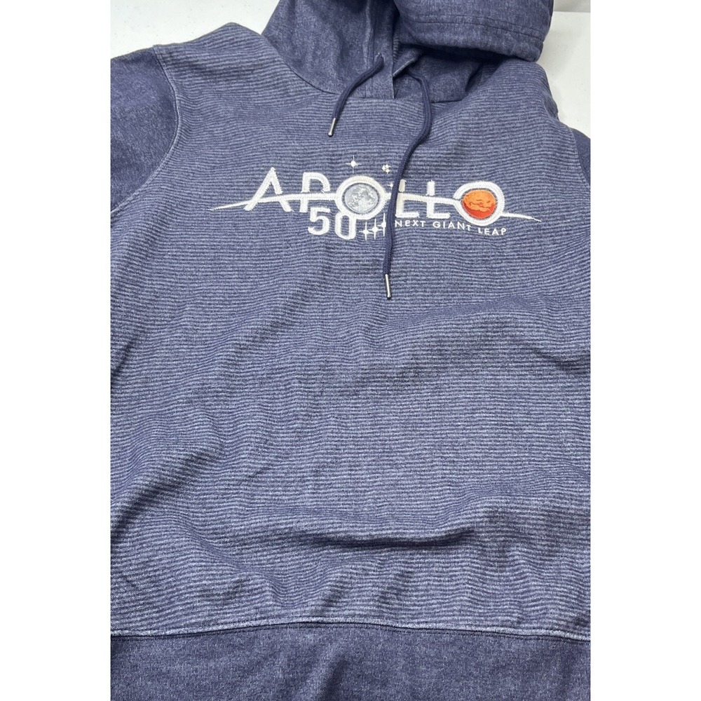 Smithsonian Apollo 50 Next Giant Leap Hoodie Sweatshirt Air Space Museum Mens S - Picture 7 of 7